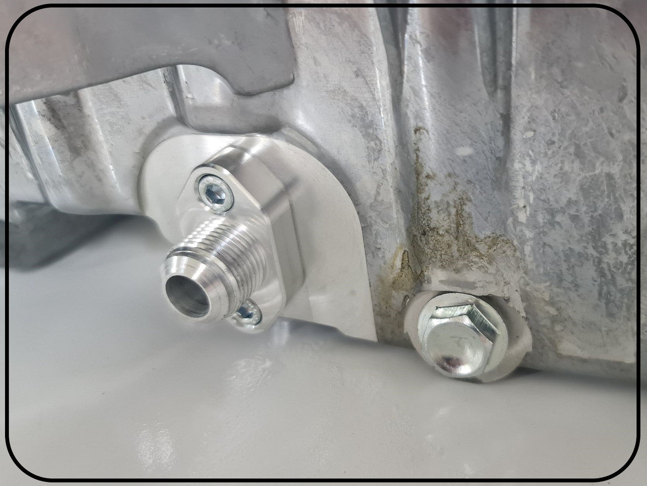 VW / Audi 1.8T 2.0T FSI & 1.9tdi Oil Drain Line Adapter Flange - AN10